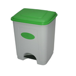 Poubelle avec pédale jaune 35 litres Leiriplás®