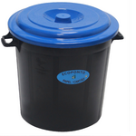 Panier poubelle multi-usage 50 litres bleu Leiriplás®