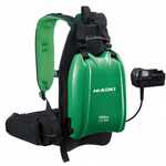 Batterie Li-ion 21Ah HIKOKI montée sur un sac à dos