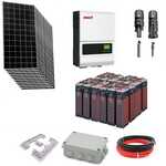 Kit Solaire Isolé 5000W 48V 20 000Wh/jour. Bat OPzS.