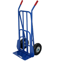 Chariot diable d'entrepôt extensible acier 200 kg MADER