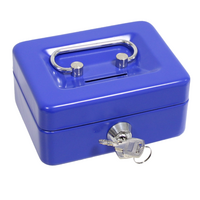 Coffret a Monnaie métallique coffre-fort portable 125 mm MADER®