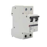 Disjoncteur BH-D6 2P 20A TYPE C N Courbe C. 6kA